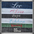 LOT: 2 Serviettes personnalisées 50x100cm et 70x130cm avec prénom brodé: 8 couleurs